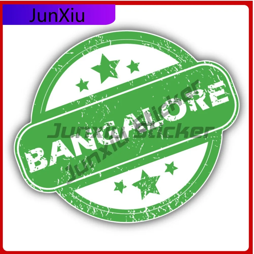 

Bangalore Creative Sticker Travel Stamp Car Decal Bumper Stickers Anime Style Truck Use For Rear Windo Auto Styling Accessory