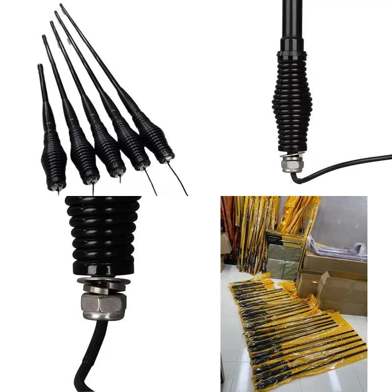 4x4 Off Road Fiberglass Whip Antenna VHF UHF 4G Mobile Heavy Duty Spring Base CB Automotive Vehicle Radio Communication