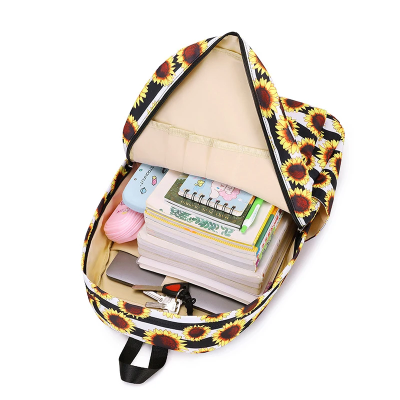 3 Pcs Set Children's Backpacks Cute Student School Bag for Teenage Girls Waterproof School bags With Lunch bag Pencil Case