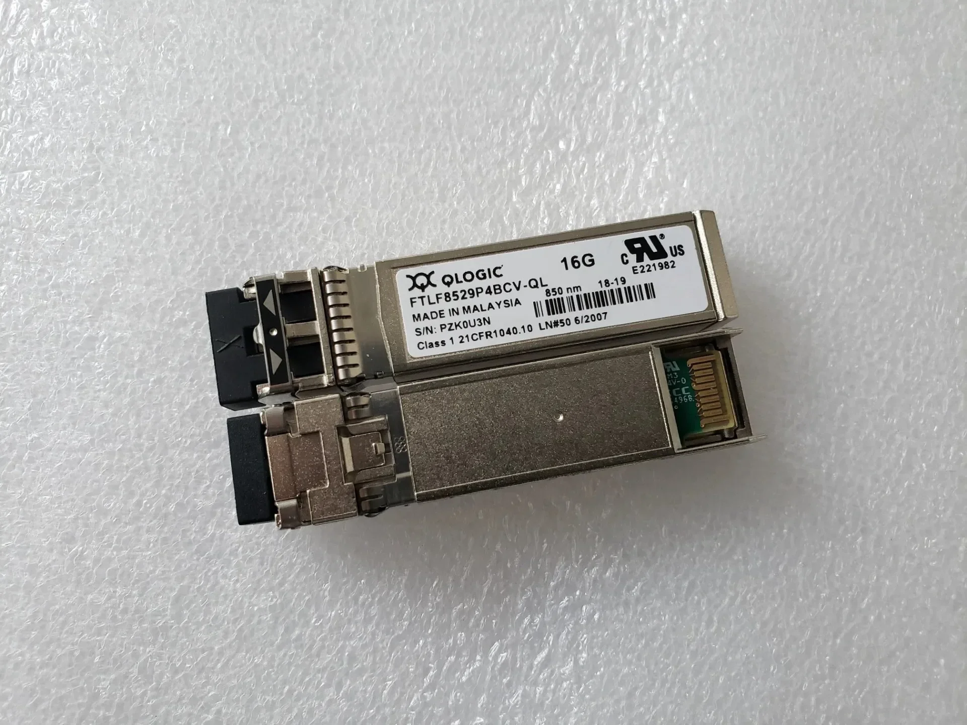 1PCS Qlogic Hba 16GB Transceiver FTLF8529P4BCV-QL/ 850nm SFP 16G HBA/Qle2670 2672 Qle2690 Qle2692 Qlogic Hba Port Module