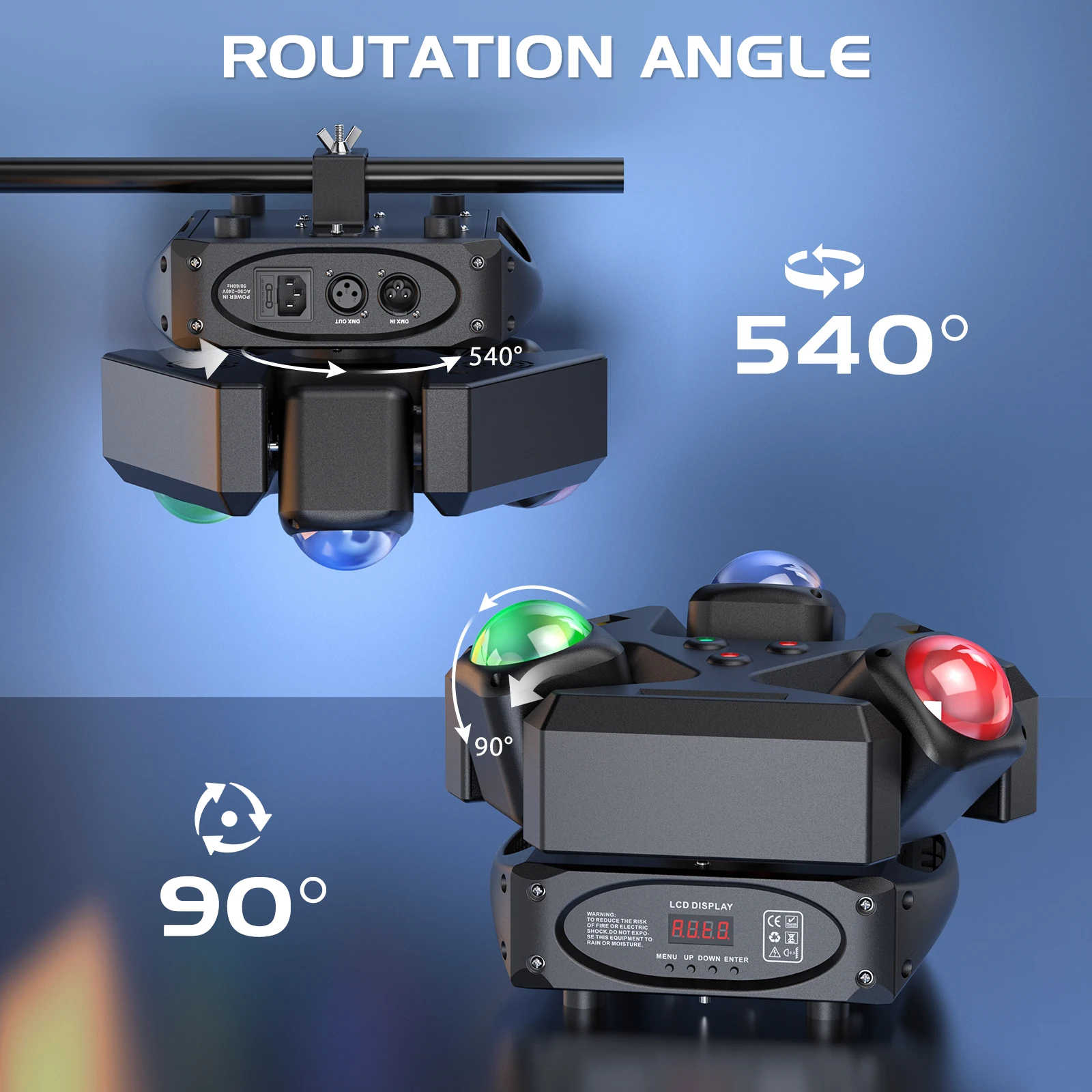 Imagem -05 - Somspot-moving Head Stage Iluminação Cob Led Projection Light dj Party Lights Disco Concerto Igreja Wedding Theater Rgb 120w