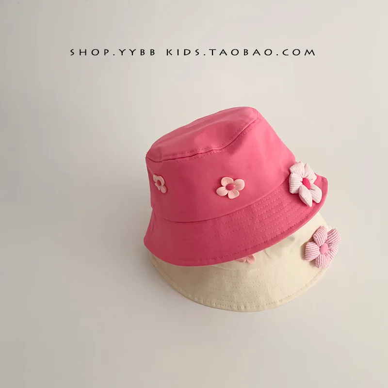 Spring and Autumn Flower Bucket Hat Cute Girl-Proof  Summer