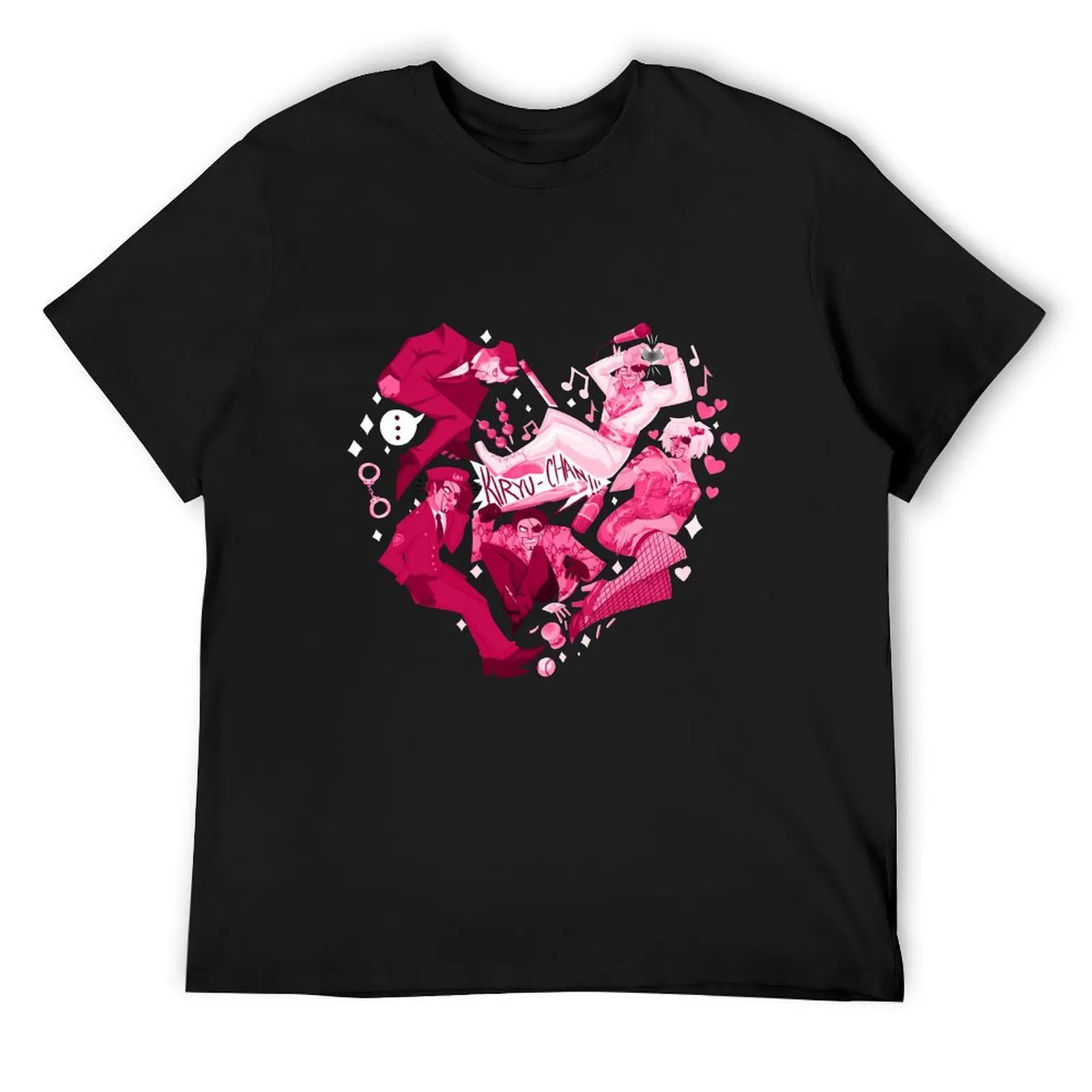 Majima Everywhere Heart- Pink T-Shirt summer tops oversized custom t shirt black t shirts for men