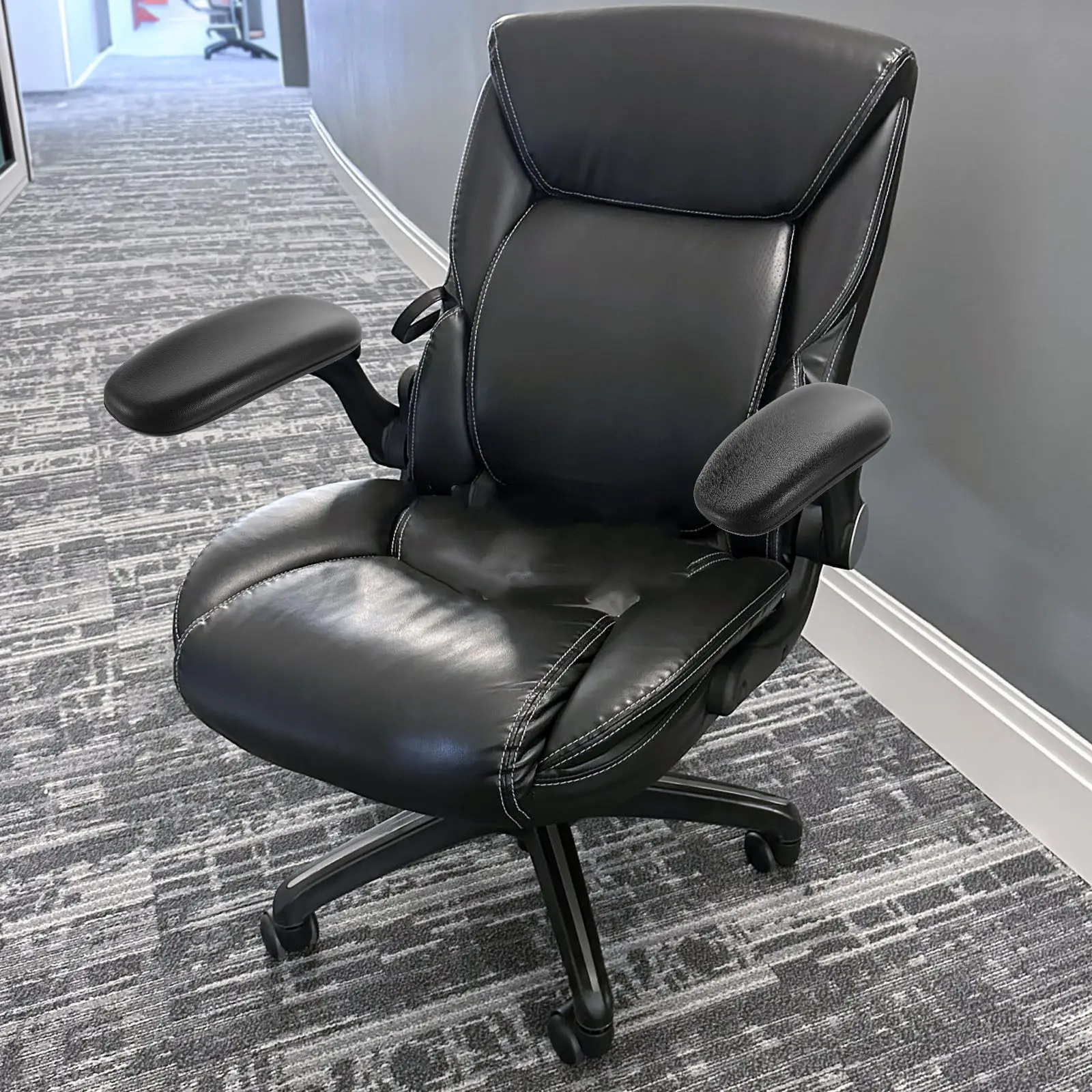 1 Conjunto de Almofadas de Reposição para Braço de Cadeira de Escritório, Suporte Ergonômico Macio para Cadeira de Escritório e Gaming, Almofadas Conf