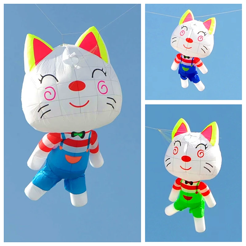 free shipping 3d inflatable kites pendant large cat kite windsock soft kites cartoon children kite factory 3d professional kites