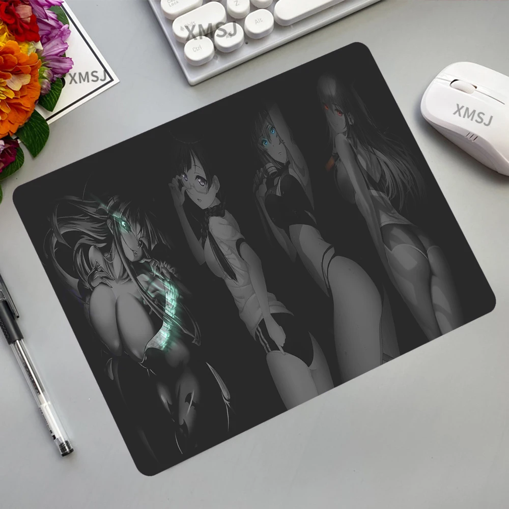 Black Sexy Big Breast Girl Large Mouse Pad 90X40 Gaming Accessories Keyboard Gaming Pc Carpet Gamer Mousepad Xxl Anime Desk Pad