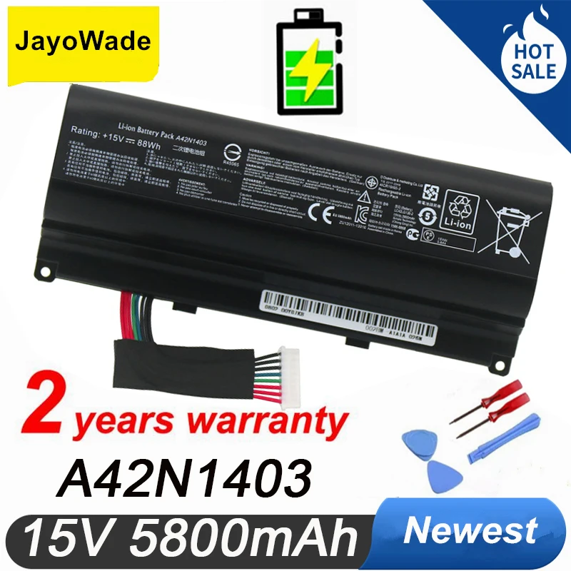 

15V 5800mAh A42N1403 Battery for ASUS ROG G751 G751JY G751JM G751JT GFX71 GFX71JY GFX71JT A42LM9H A42LM93 Korea Cell A42N1403