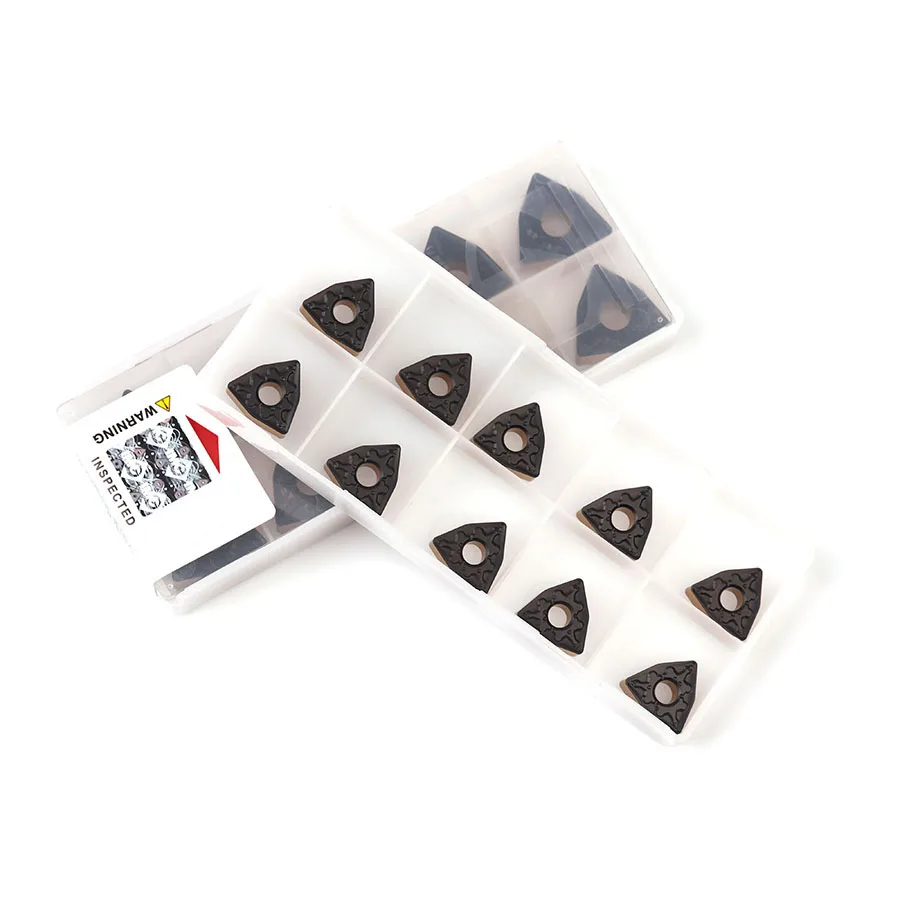 10pcs WNMG060408 TM T8125 High-quality cutting inserts Carbide alloy turning inserts CNC lathe processing tools for steel parts