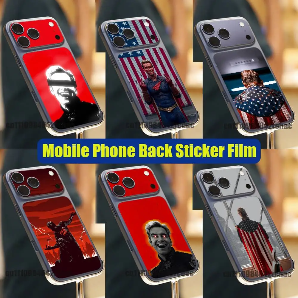Für Homelander die B-Boys iPhone 17 Pro Max Handy-Rückseiten-Aufkleberfolie, Dekor-Skin, DIY Benutzerdefinierte Aufkleber, Vollständige Abdeckung