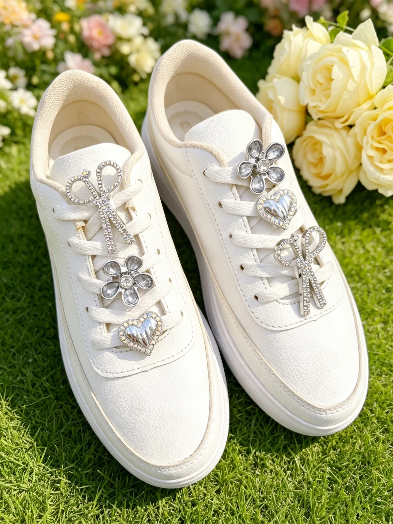6-piece shoe decoration DIY casual shoe decoration - An interesting and multi-functional way to personalize your footwear