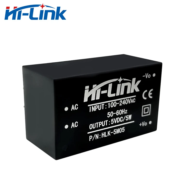 Free Shipping 2pcs/Lot Hi-Link HLK-5M05  AC DC Converter 220V To 5V  1A 5W  AC To DC Isolated Smart Power Module Supply