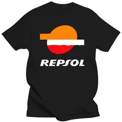 New Repsol Logo Shirt Black White Tshirt Men'S  Unisex Men Women Tee Shirt