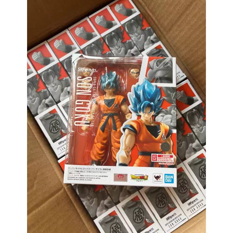 

Bandai SHF Dragon Ball Dragon Ball Super Goku Blue Hair Super Blue Super Saiyan God Action Figure Collectible