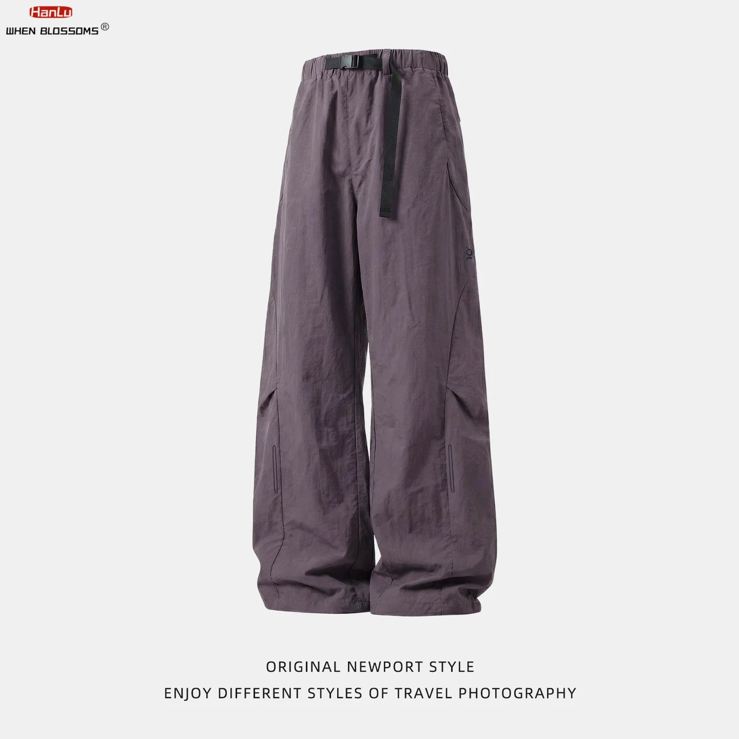 Technische Cargohose für Herren 2026, wasserabweisende Arbeitskleidung, J-Cut-Fallschirm-Design, plissierte Panel-Aktivhose, lockere Passform