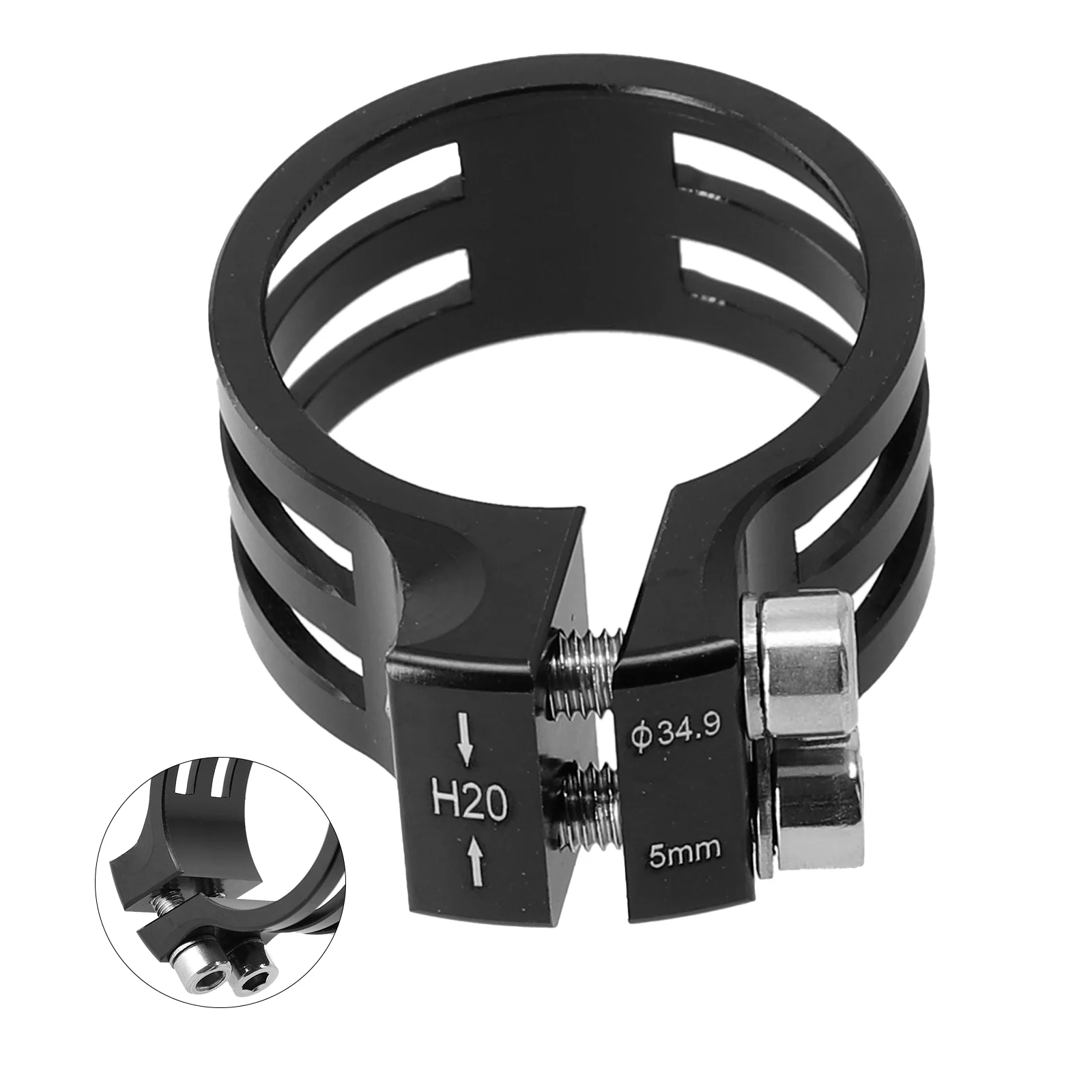 

Garden Indoor Office Seatpost Clamp Tool Parts Replacement About 22g Accessories Aluminum Alloy Mountain Bikes