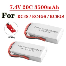 2S 7.4V 3500mah 20C bateria Lipo do radiolink RC3S RC4GS RC6GS nadajnik litowo-polimerowy z wtyczką JST bateria 7.4V