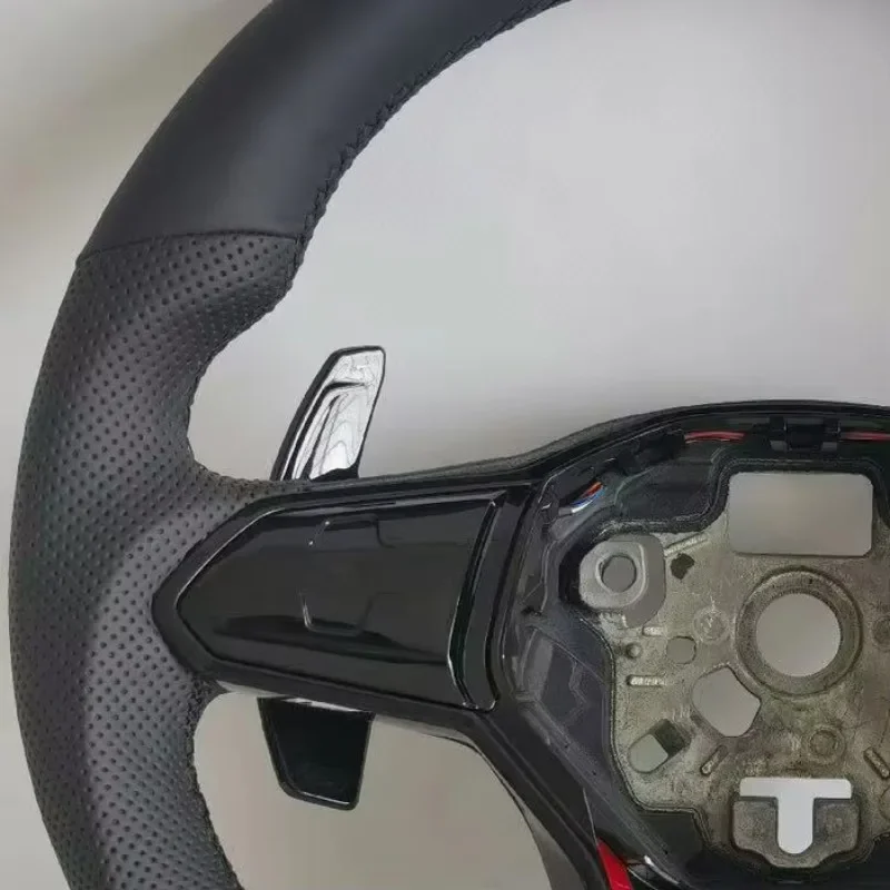 High qualityHigh-quality Black Car Steering Wheel for Golf 8 MK8 GTI R with Touch Button Sports Leather Steering Whee