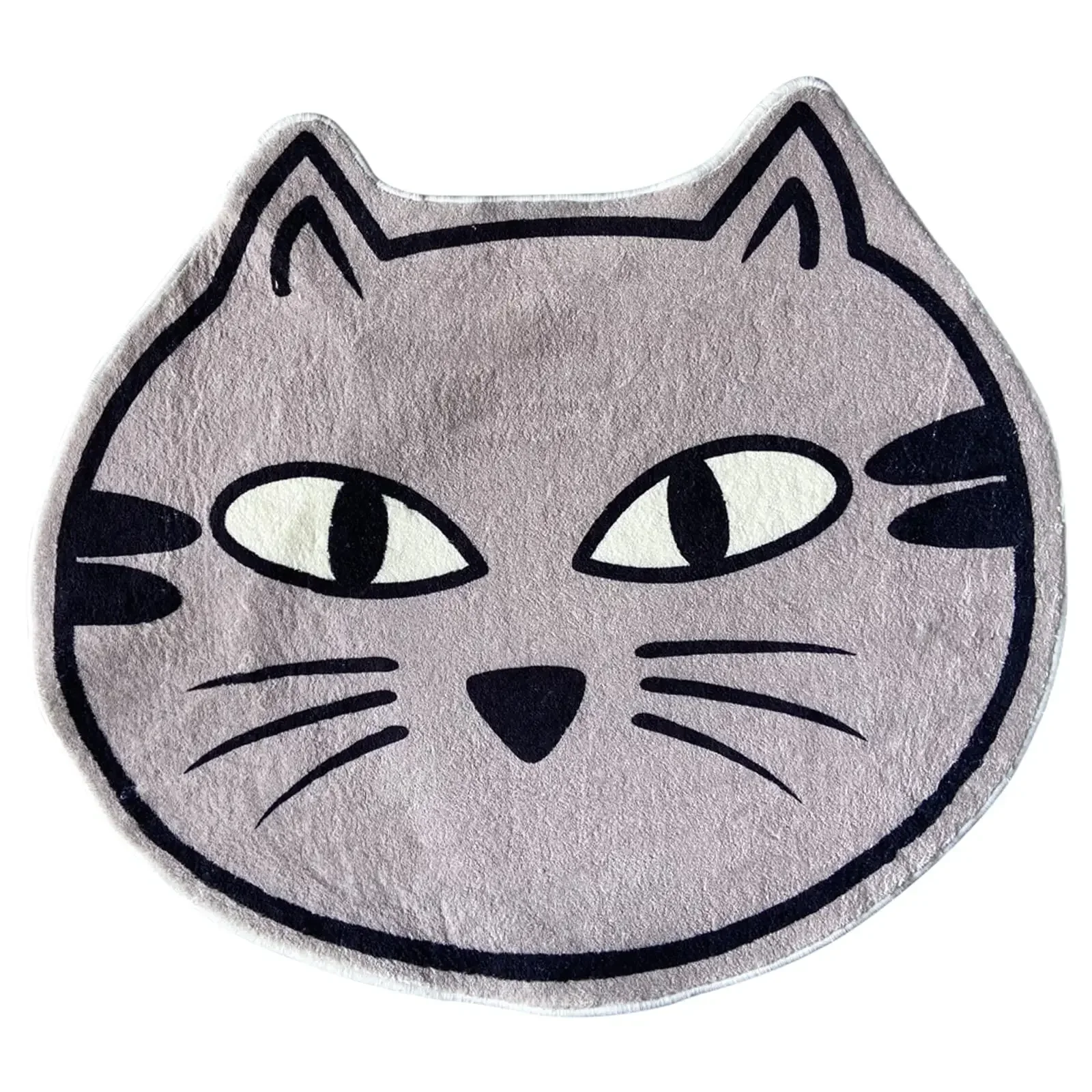 Cute Cartoon Cat Animal Shape Plush Rugs Bedroom Comfortable Home Decor Door Mat Interesting