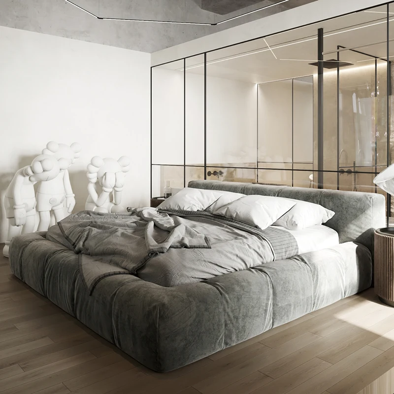 

European Fashionable Bed Frame Confortable Ltalian Style Quality Wedding Bed Designer Create Twin Cama De Casal Beds Furniture