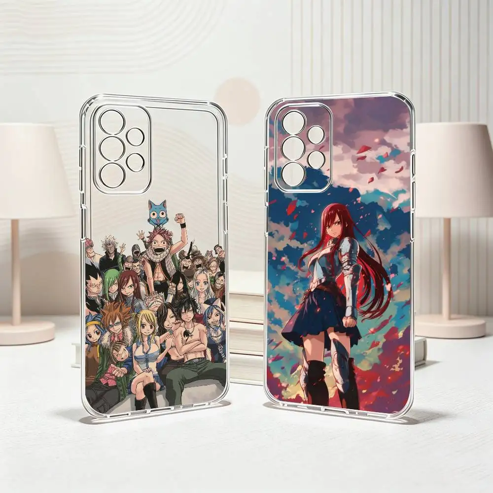 F-Fairy Tail Anime-E  Phone Case For Samsung S25,S24,S21,S22,S23,S30,Ultra,S20,Plus,Fe Transparent Cover Gift