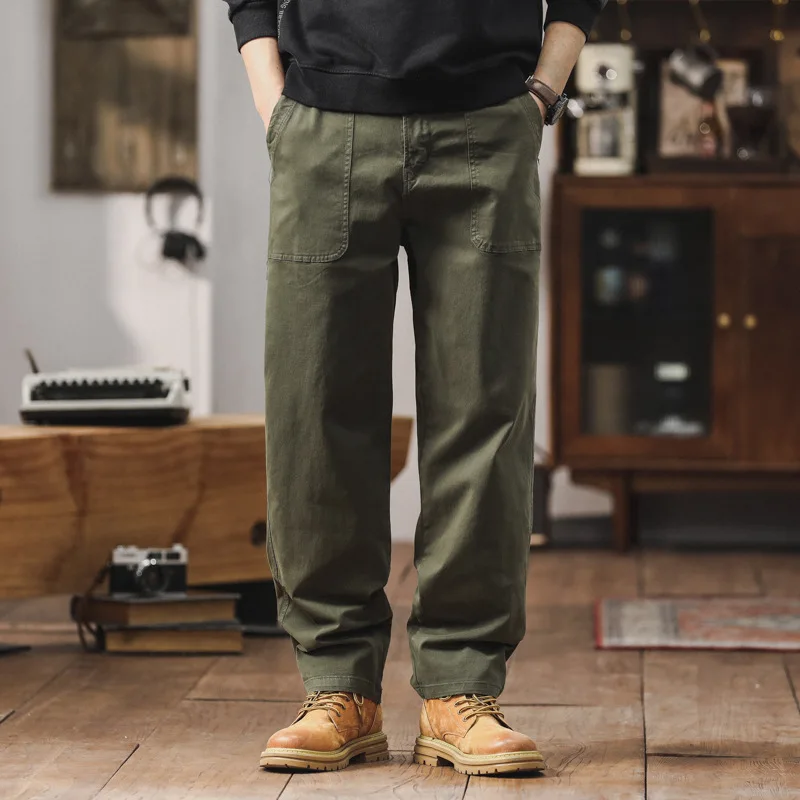 

Fashion Overalls Men Autumn Winter Outdoor Straight Pants American Casual Pants