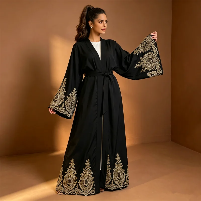 Embroidery Kebaya - Abaya Baru Dubai Kimono Mewah Cardigan