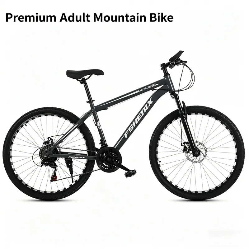 

Adult 21 Speed Mountain Bike 24/26 Inch Shock Absorption Off-Road Commuter Bicycle for Men Women Students - Daily Riding MTB