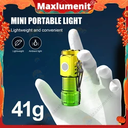 Mini Flash Super Power Flashlight Rechargeable Portable Outdoor Lighting Long-Range Powerful Flash Waterproof Work Lights