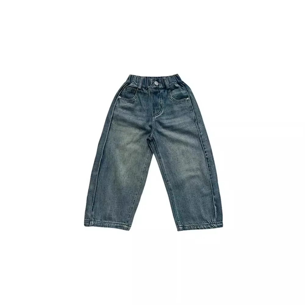 RAISE Spring Kids Boy Jeans Retro Children Boys Straight Denim Pants 2-10Yrs Boys Casual Versatile Trousers Infant Baby Boy Pant view 5