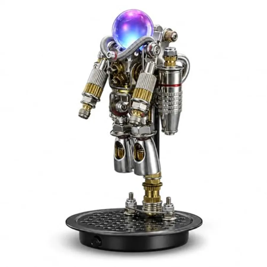 

3D Puzzles for Adults, Space Astronaut Building Set, 3D Metal Astronaut Puzzle DIY Assembly Crafts Desktop Decoration, 154+PCS