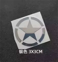 Five-pointed star metal sticker mobile phone computer laptop car helmet universal metal sticker
