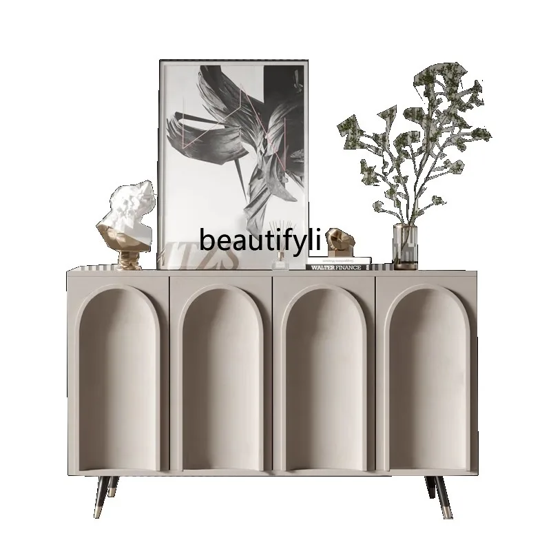 

Luxury Style Home Entrance Cabinet Modern Minimalist Dining Edge Tea Cabinet Personalized Design Paint Nordic Side Cabinet