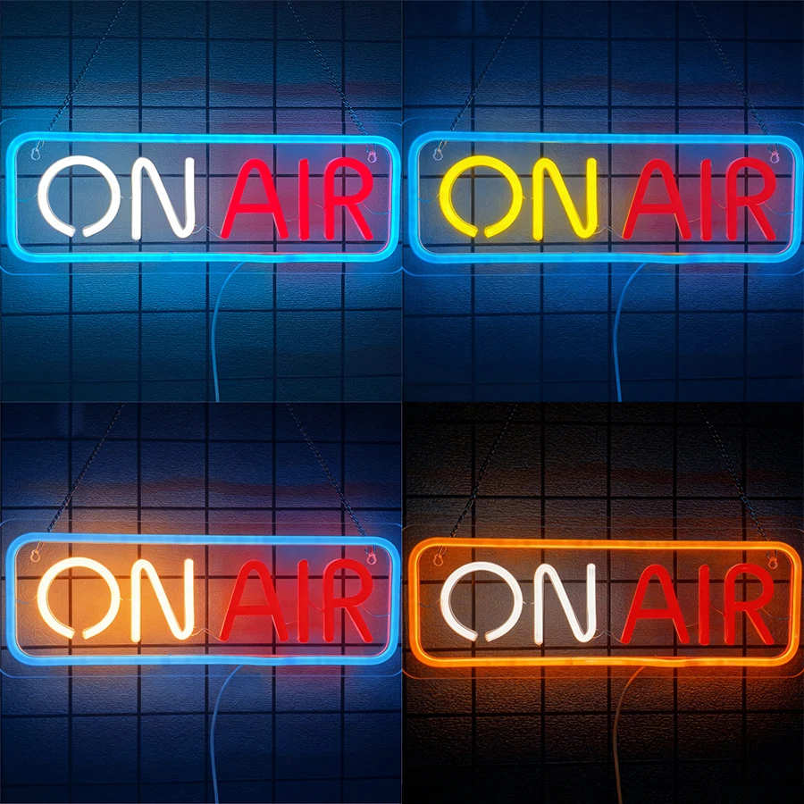 On Air Led Neon Sign, Used For Streaming Media, Game Room, Recording Room, Music Studio Art Decor, Live Sign, Usb Powered.