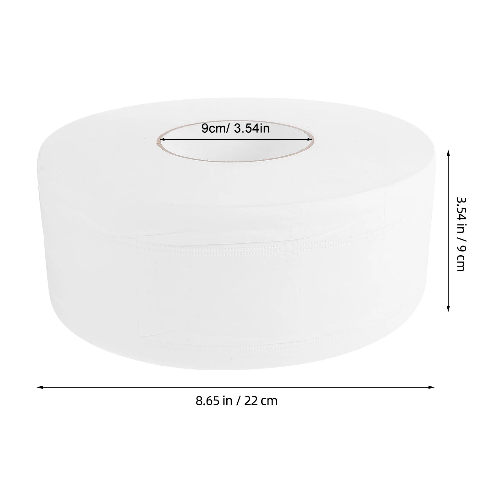 600 جرام لفة كبيرة ورق التواليت 4-Layer الأنسجة المنزلية للمنزل مكتب الاستخدام اليومي لفة ورق سميكة للمطبخ الحمام