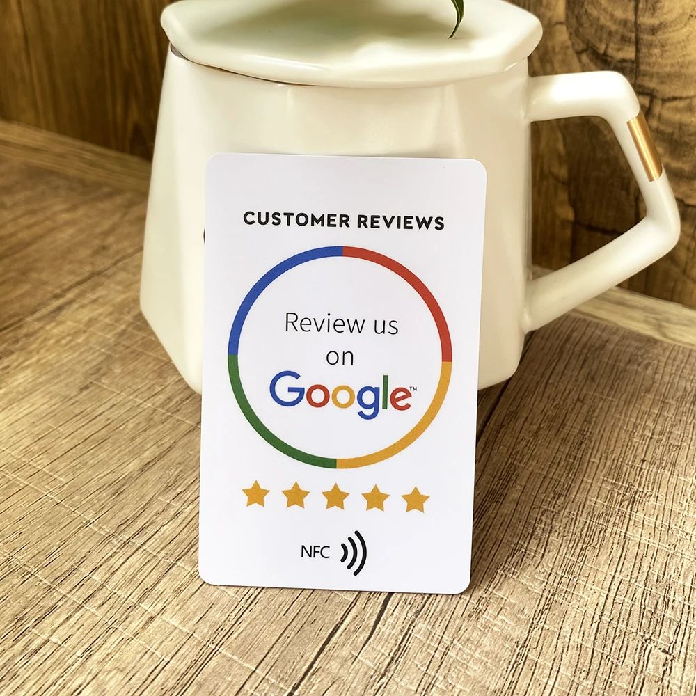 Standard NFC Instagram Google Review Cards Android/iPhone Tap URL Writing Social Business Review Cards