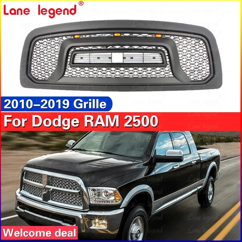 Modified Radiator Trims Cover Racing Grill Grills Hood Mesh Front Grille Upper Bumper Grilles For Dodge RAM 1500 2010-2019