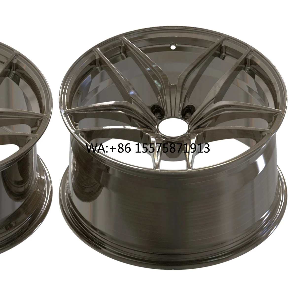 

For Custom Forged Alloy 17-Inch Racing Wheels 5x114.3 Brushed Transparent Gold New Condition Rolls Royce Replica Passenger Car R