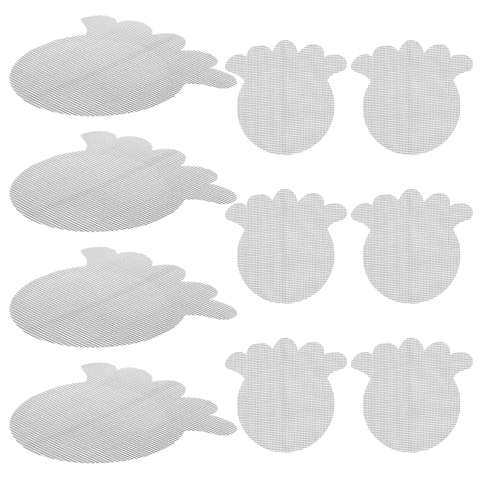 

10 Pcs Shower Drain Hair Catcher Disposable Floor Sticker Cartoon Whale Filter Bathroom Supplies Hair Residue Stopper Easy Clean