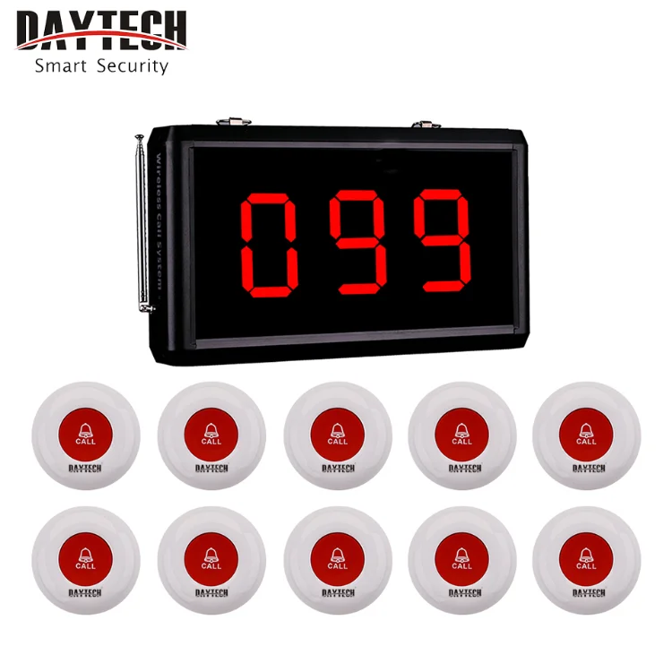 P3-01A-10 500 متر مطعم مستشفى ممرضة الطوارئ اللاسلكية ضيف طابور الاتصال نظام الترحيل مع 10 قطعة أزرار #3