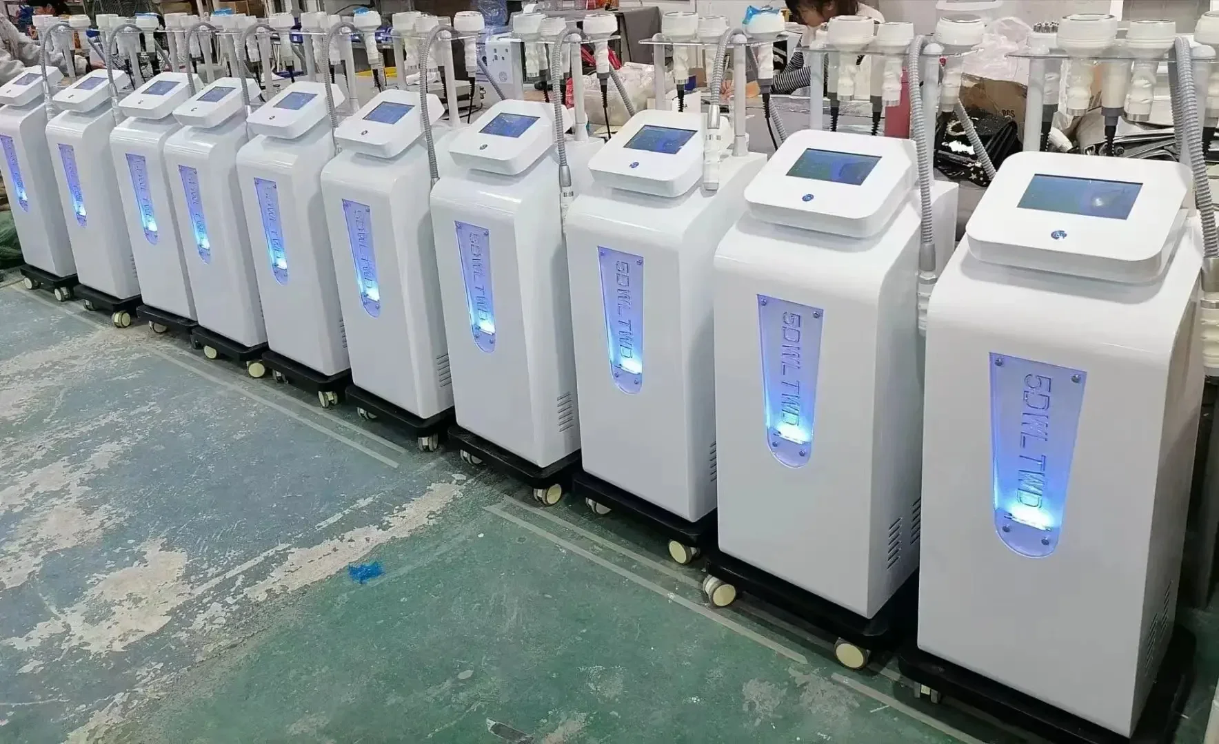 فراغ التجويف 5D 80K آلة 6 في 1 الدهون الموقد الجسم الكنتوري شفط الدهون التخسيس فقدان الوزن مكافحة السيلوليت