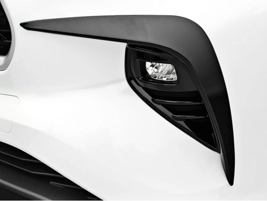 

Для Toyota Highlander Kluger XU70 2021 2022 2023, аксессуары, АБС-пластик, передняя противотуманная фара автомобиля, рамка, накладка, наклейки, Стайлинг