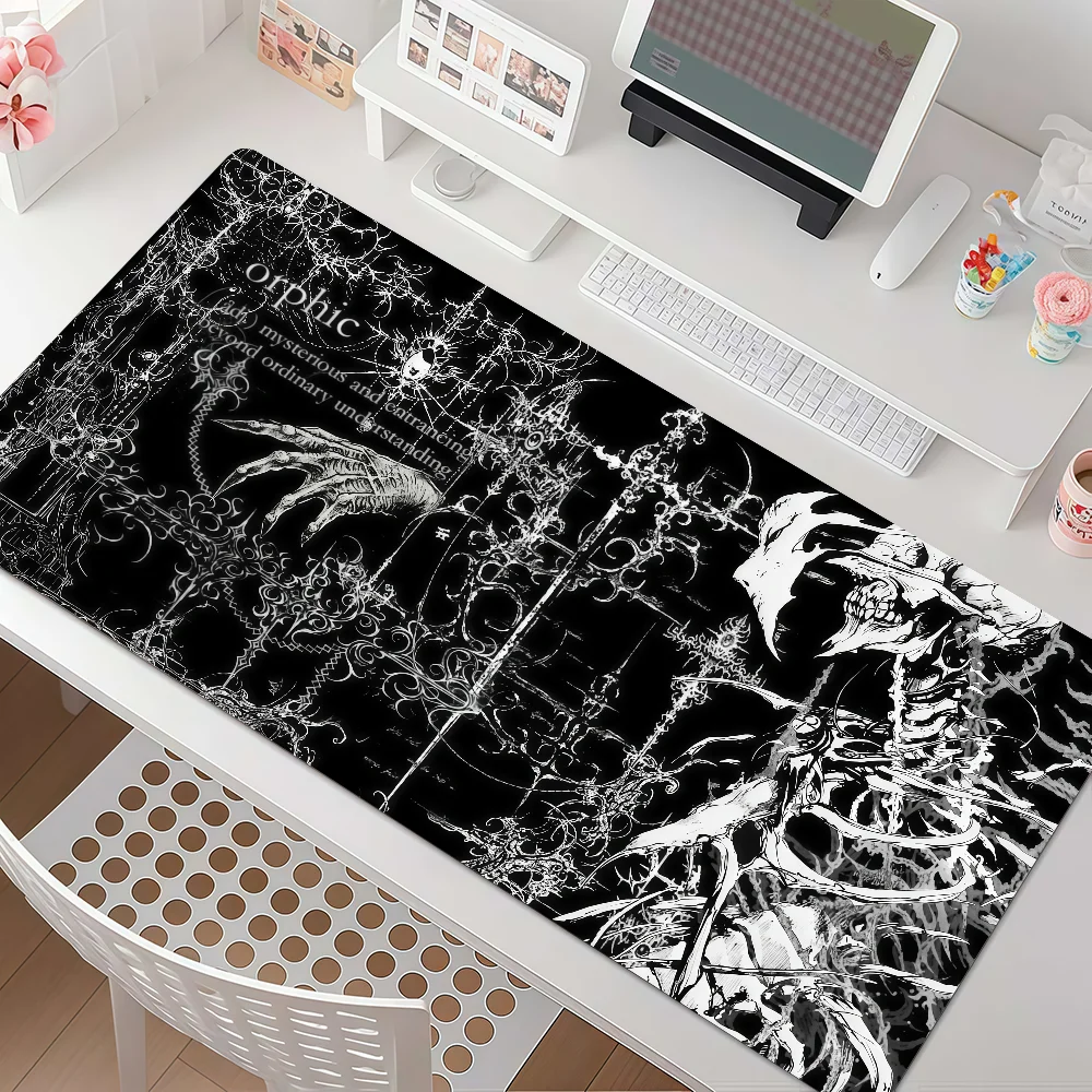 Image of Art Black White Sigilism Mauspad, rutschfeste Gummikante, verdickte Laptop-Gaming-Schreibtischunterlage