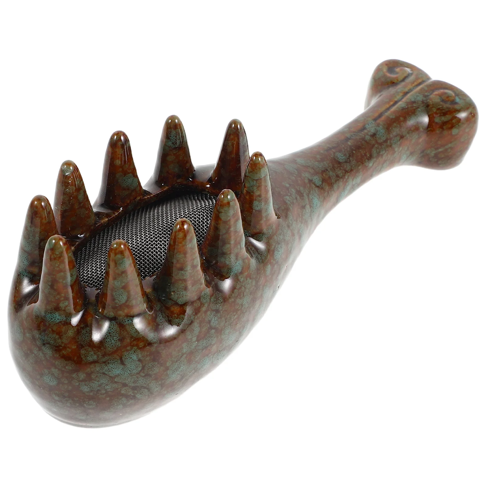 

Керамическая расческа для прижигания кожи головы с широкими зубьями, массажная расческа Гуаша, инструмент для релаксации кожи головы, эргономичная ручка для домашнего использования