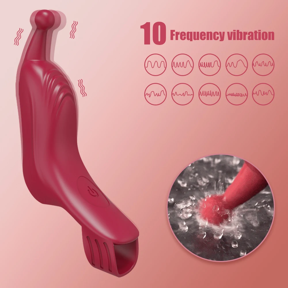 Finger Vibrator Clitoris G Spot Stimulator Massager Female Erotic Toys Adult Supplies Lesbian Couples Sex Toys for Woman 18+