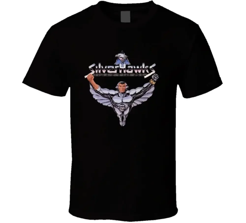 Классическая футболка Silverhawks из 100% хлопка с коротким рукавом