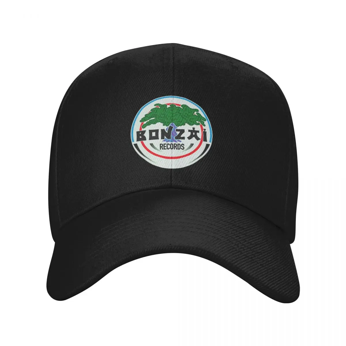 Bonzai Records Cap Fashion Casual Baseball Caps Adjustable Hat Hip Hop Summer Unisex Baseball Hats Customizable Polychromatic