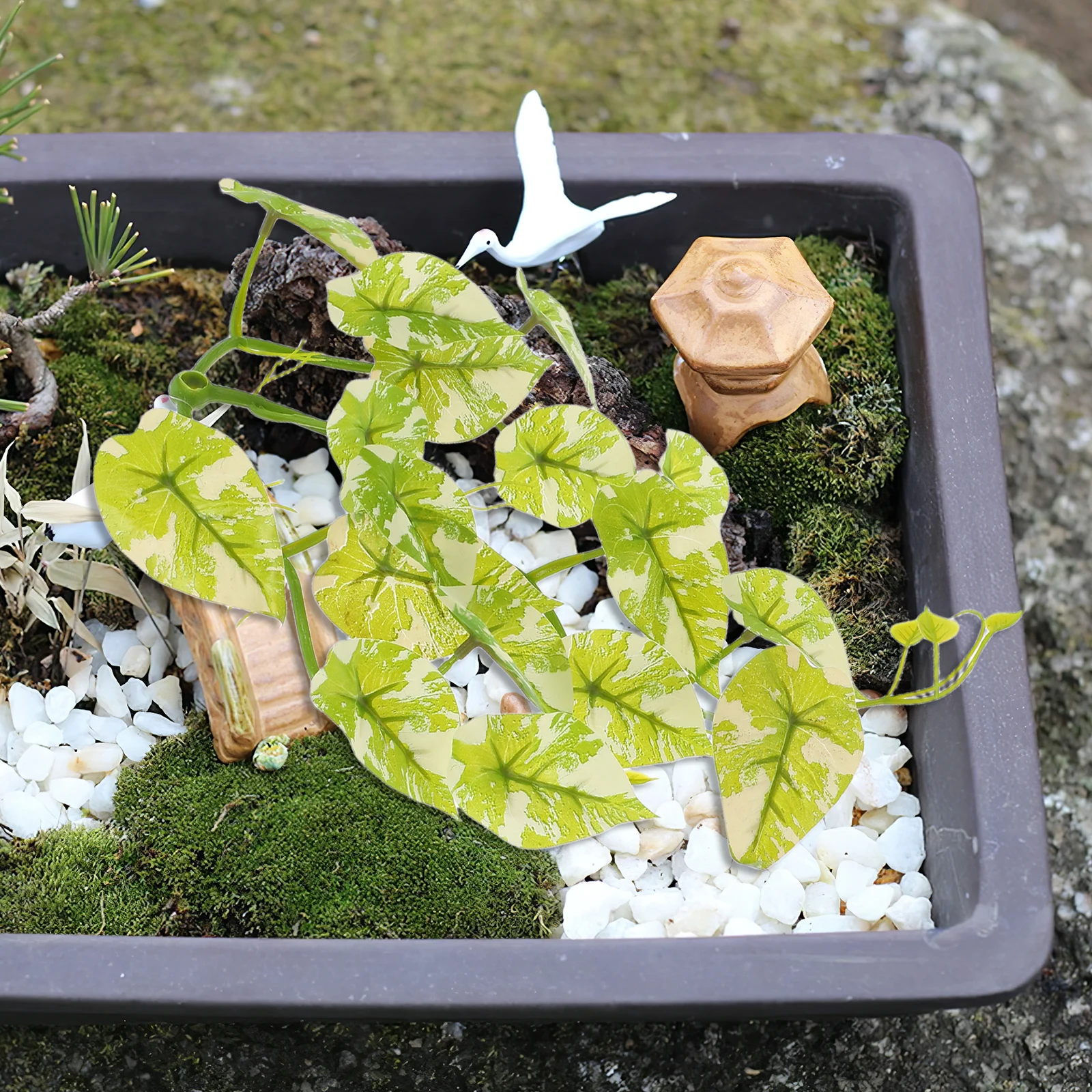 

Reptile Tank Plants Suction Cup Artificial Fake Habitat Decorations Turtle Terrarium Vines Reptile Tank Accessories