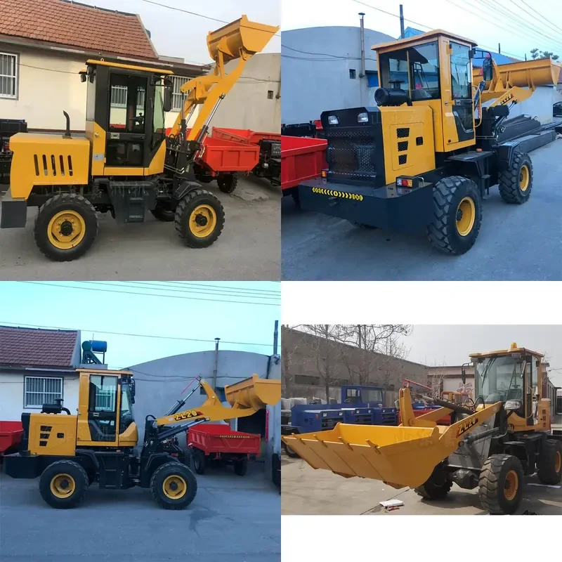 Loader parts forklift, four-wheel drive multi-functional construction bulldozer, agricultural breeding household loader