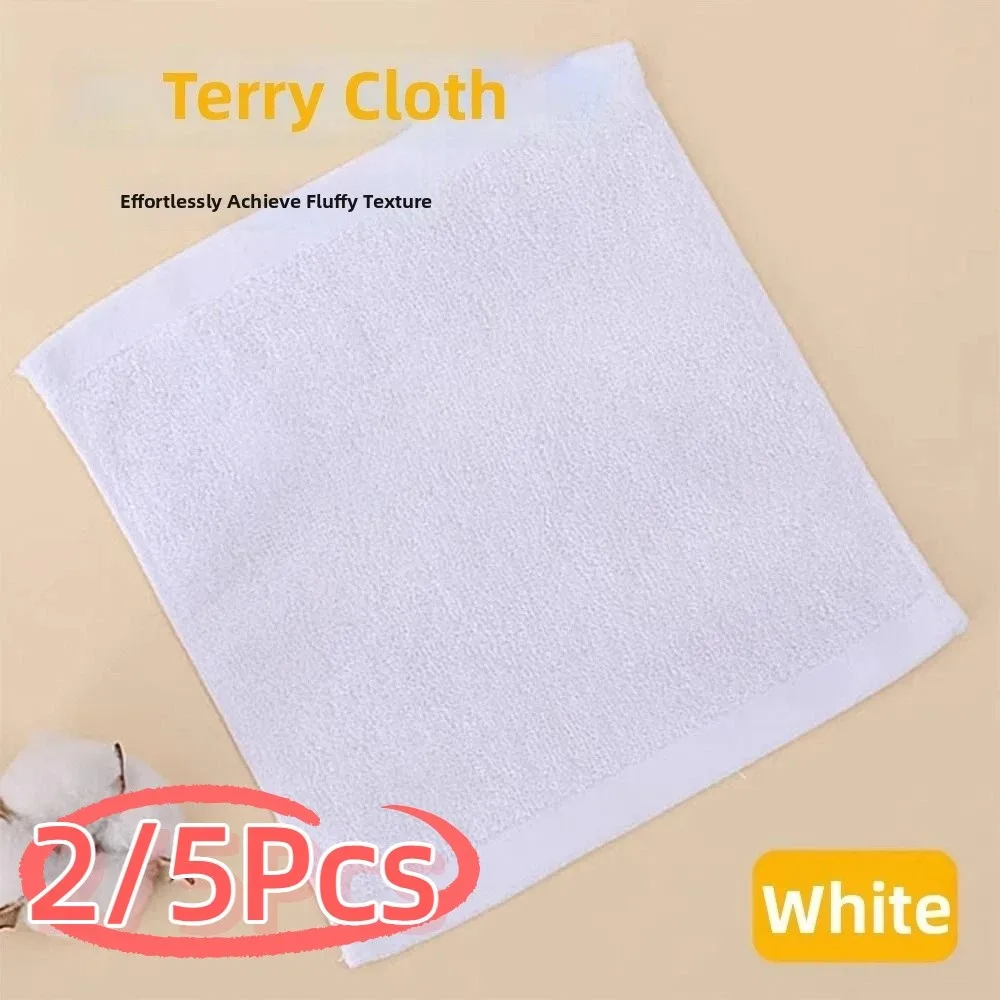 2/5Pcs Cotton Perler Beads Baking Auxiliary Towels Heat Resistant Visual Effects Ironing Cloth for Fuse Beads Reusable White