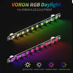 Disko üzerinde bir sopa Voron 0.1/0.2/2.4 3D yazıcı günışığı PCB kiti 5V RGB LED çubuk için Voron 2.4 Trident 350/300/250 mikron + lamba çubuğu